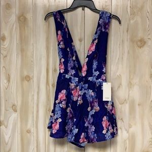 Tobi floral romper new with tags !